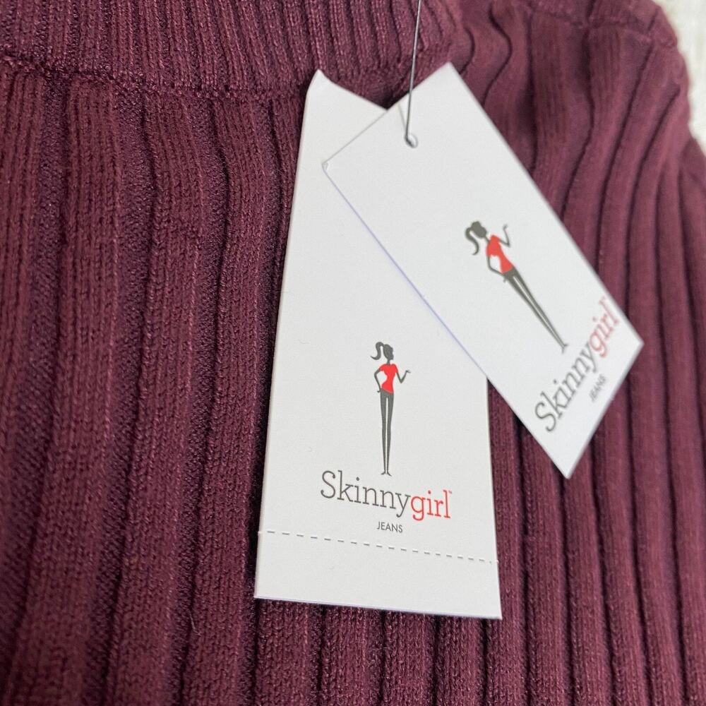 Skinnygirl Limelight MockNeck Keyhole Sweater Dress Women's Sexy Maroon, Medium - Picture 6 of 14
